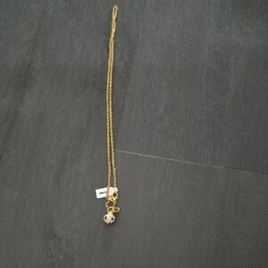 Nolan Miller Gold Necklace with Crystal Charm